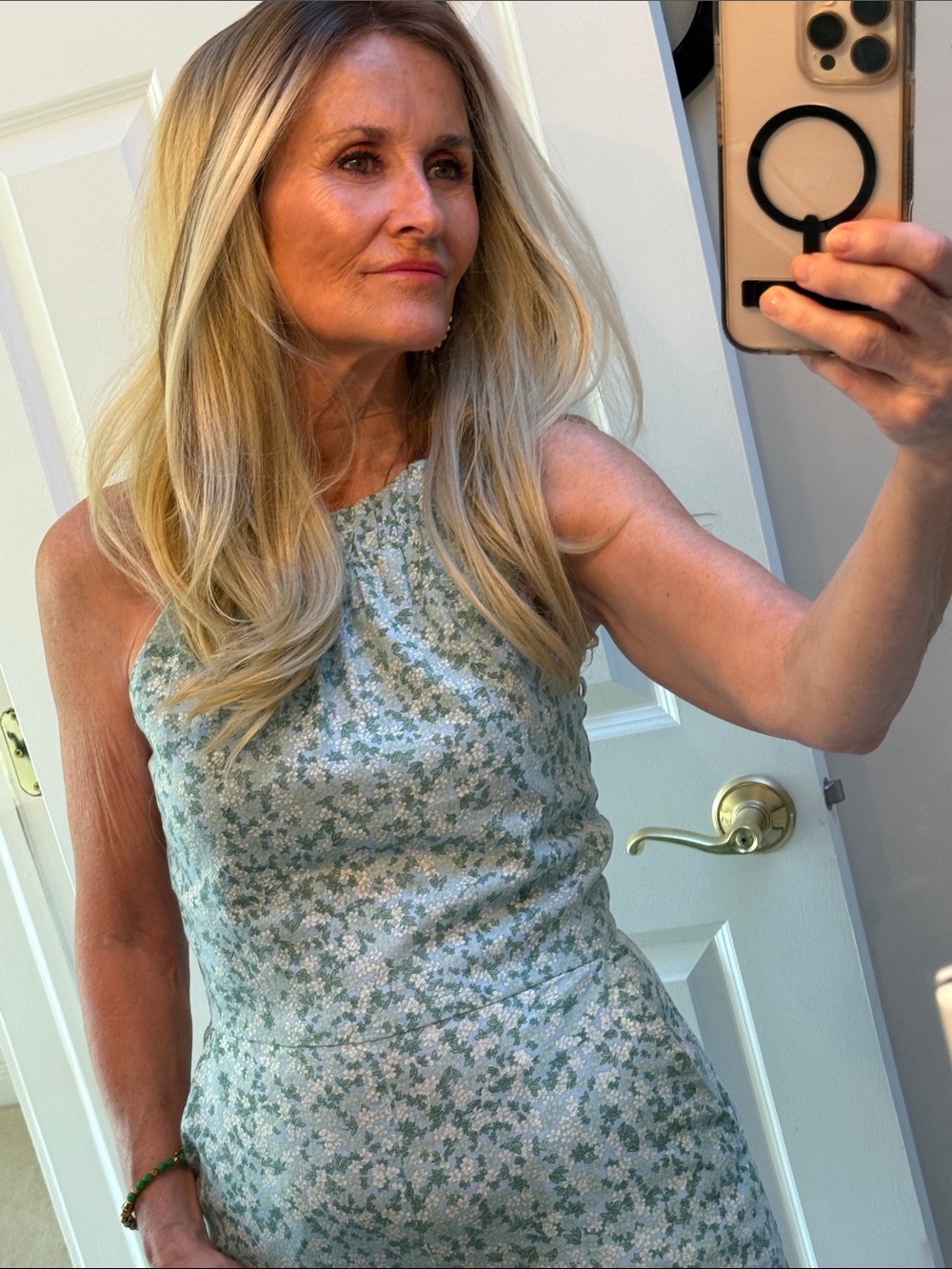 Lace front part anywhere Blonde wig with dark roots